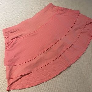 Coral pink Athleta tennis swagger tiered skirt xs